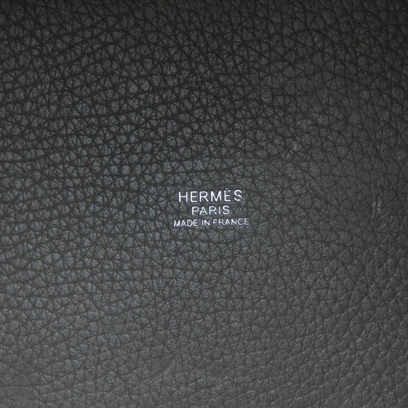 Hermes Picotin Lock PM Gray Silver Hardware Handbag Taurillon - Picture 6 of 10